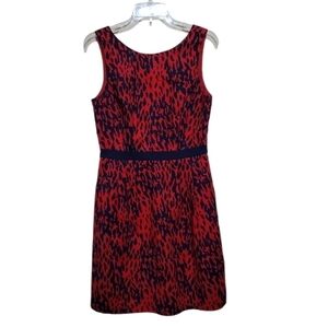 The Limited Red and Blue Multicolored Sleeveless Dress Size 6